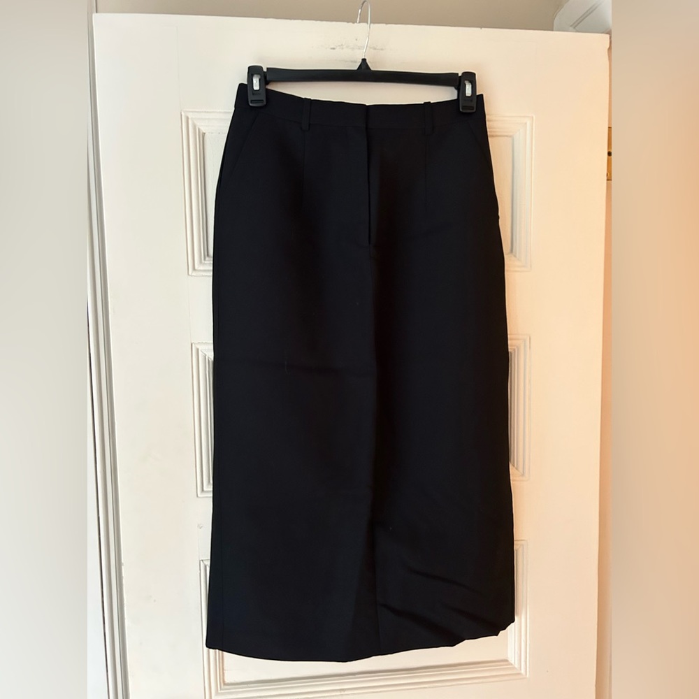 Co Wool Blend Midi Skirt